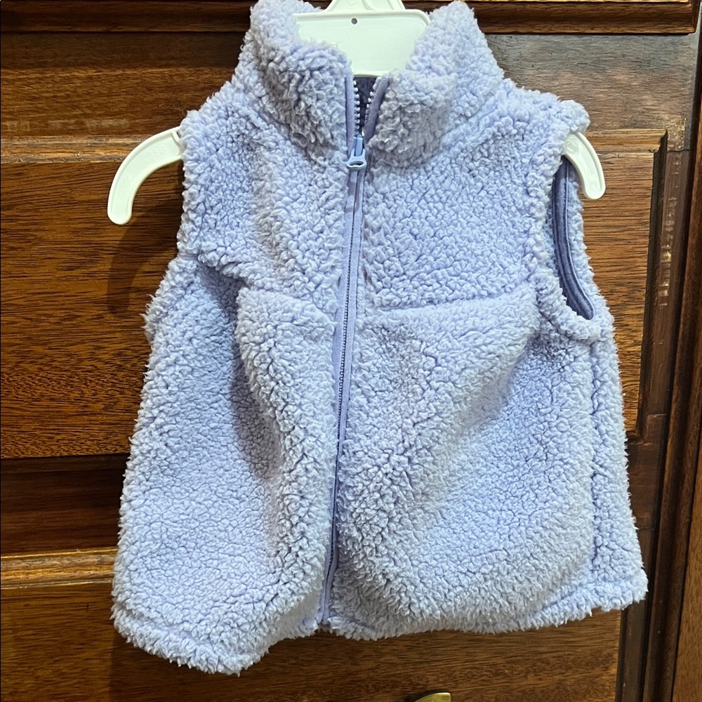 Cozy Lavender Sherpa Vest